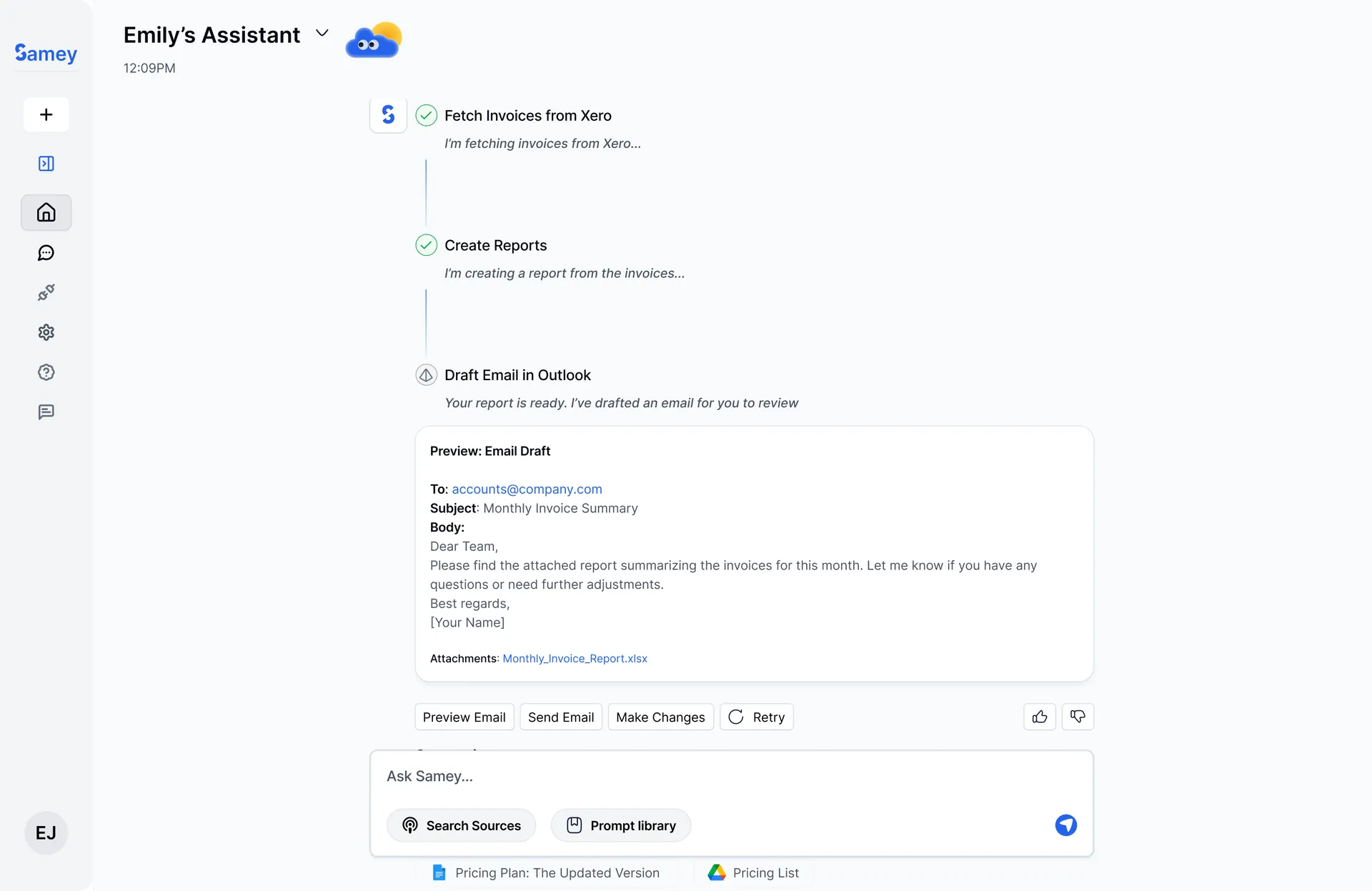 Samey AI – 24/7 AI Assistant for Legal and Accounting Teams screenshot 4